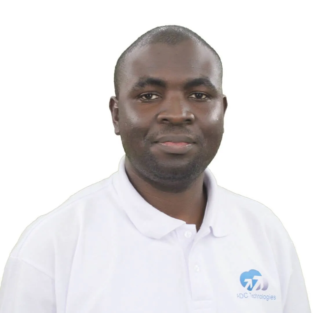 Smiling professional, representing secure access control systems and support.