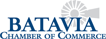 BATAVIA Chamber of Commerce logo with a stylized windmill, representing IT consulting services in Sugar Grove.
